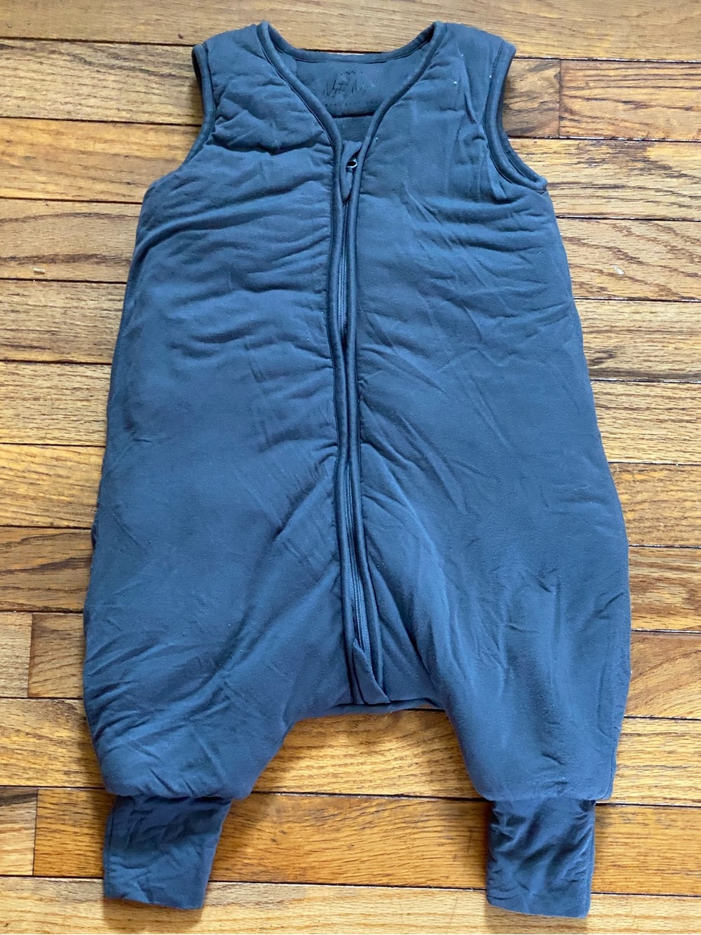 Nyte, Nyte 2.5 TOG 0-6 month Sleeveless Baby Sleep Sack Romper in Charcoal Gray